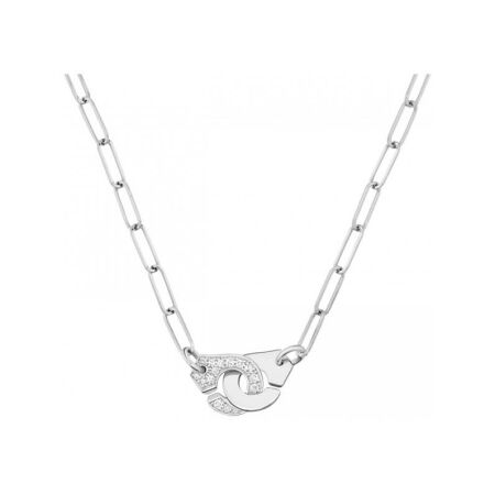 Collier Menottes  dinh van R10 en or blanc et diamants