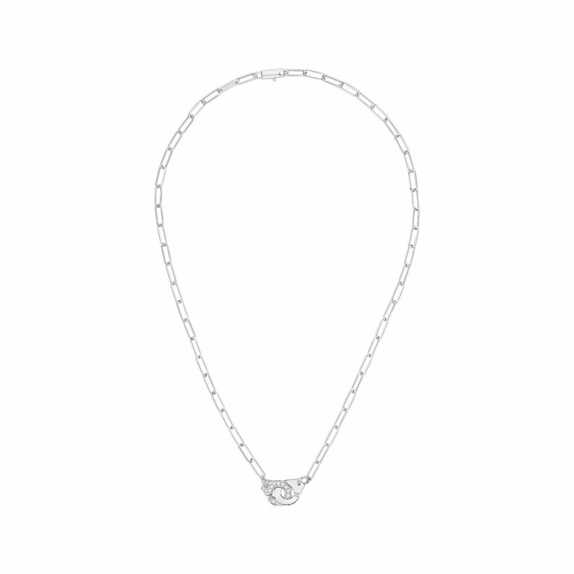 Menottes dinh van R10 necklace, white gold, diamonds