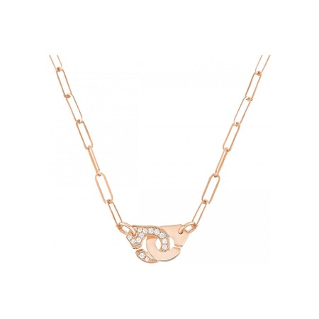 dinh van Menottes R10 necklace, rose gold and diamonds