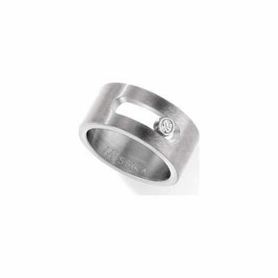 Bague Messika Move Titanium Naturel en titane et diamant