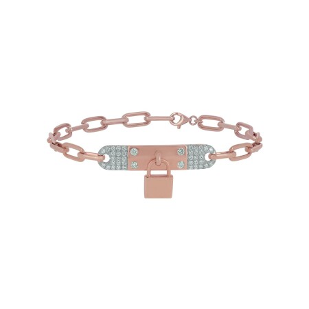 Bracelet Ph. Tisseront en or rose et diamants