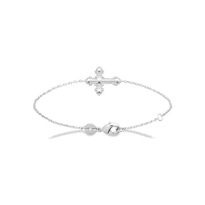 Bracelet en argent rhodié