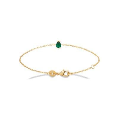 Bracelet en plaqué or et oxyde de zirconium