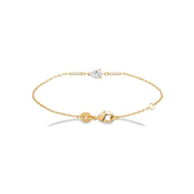 Bracelet en plaqué or et oxyde de zirconium