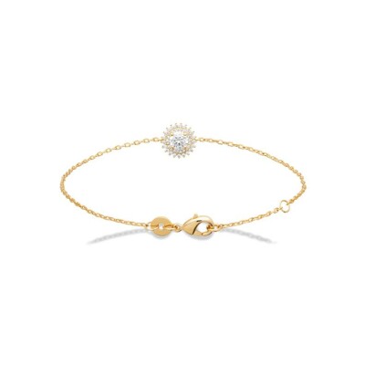 Bracelet en plaqué or et oxyde de zirconium