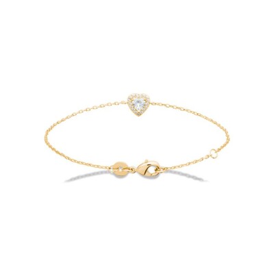 Bracelet en plaqué or et oxyde de zirconium