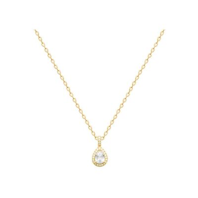 Collier en plaqué or et oxyde de zirconium