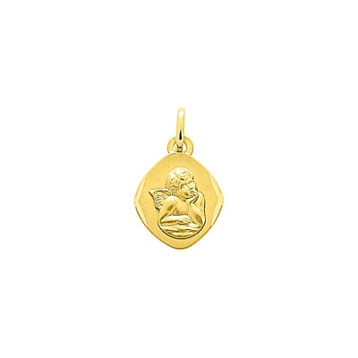 médaille ange en or jaune