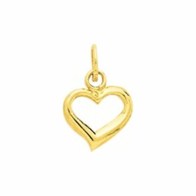 Pendentif coeur en or jaune