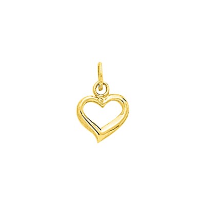 Pendentif coeur en or jaune