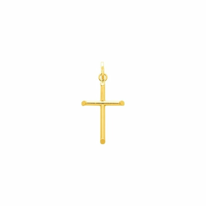 Pendentif croix en or jaune