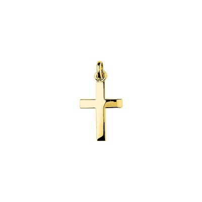 Pendentif croix en or jaune