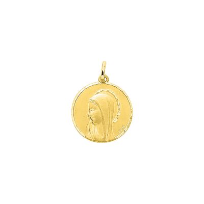 Médaille Vierge en or jaune