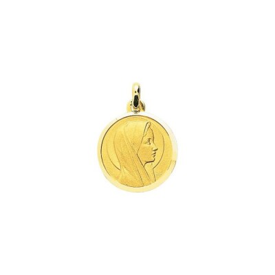 Médaille Vierge en or jaune