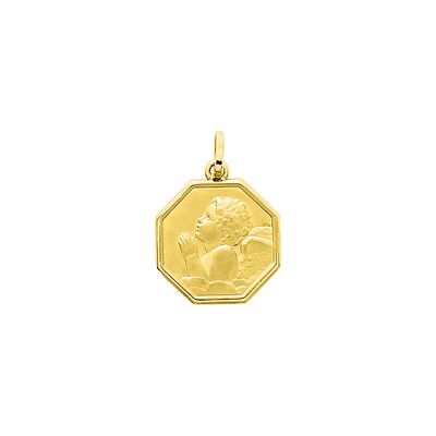 Médaille ange en or jaune