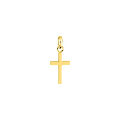 Pendentif croix en or jaune