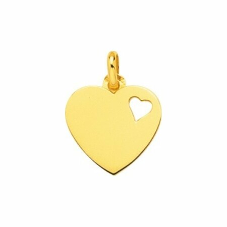 Pendentif coeur en or jaune