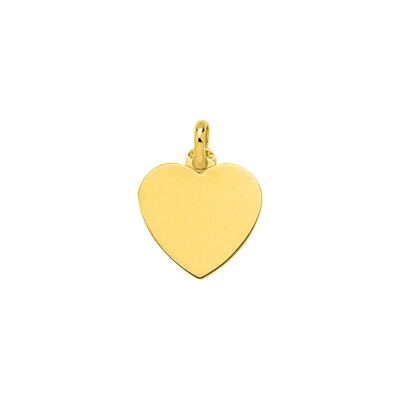Pendentif à graver coeur en or jaune