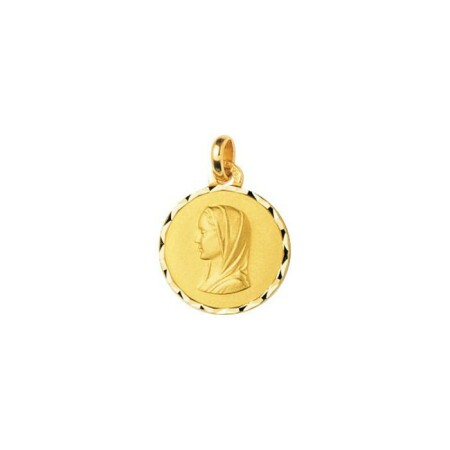 Médaille Vierge en or jaune