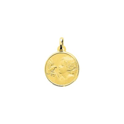 Médaille ange en or jaune