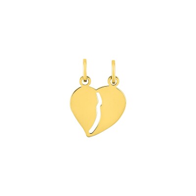 Pendentif coeur en or jaune