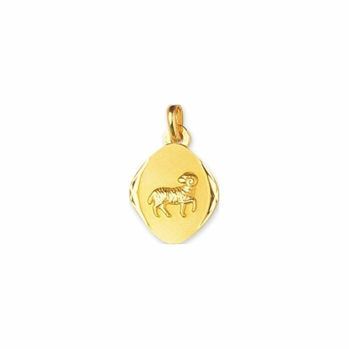Médaille zodiaque bélier en or jaune