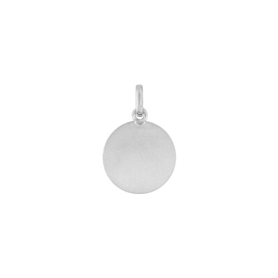 Médaille ange en or blanc
