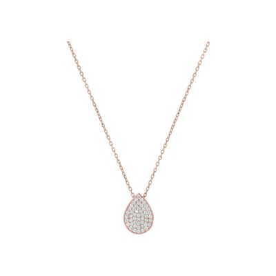 Collier Ph. Tisseront en or rose et diamants