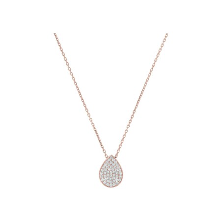 Collier Ph. Tisseront en or rose et diamants