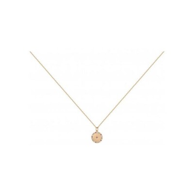 Collier en plaqué or et oxydes de zirconium