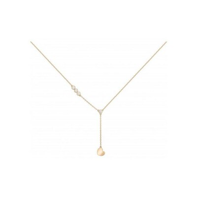 Collier en plaqué or et oxydes de zirconium