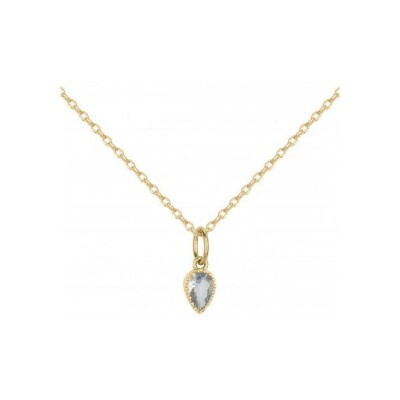 Collier en plaqué or et oxyde de zirconium