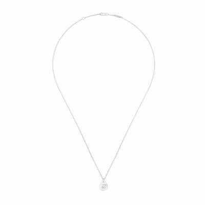 Collier Menottes dinh van R8 en or blanc et diamant