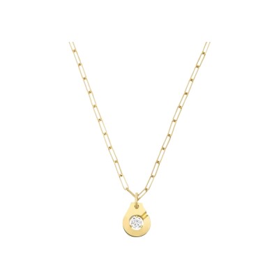 Collier dinh van Menottes R10 en or jaune et diamants