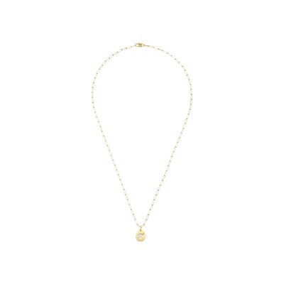 Collier dinh van Menottes R10 en or jaune et diamants