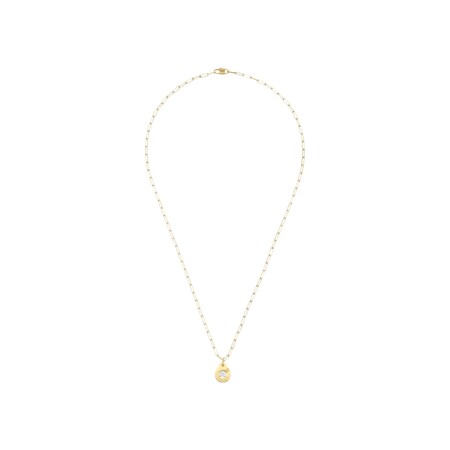 Collier dinh van Menottes R10 en or jaune et diamants