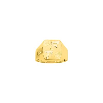 Chevalière en or jaune