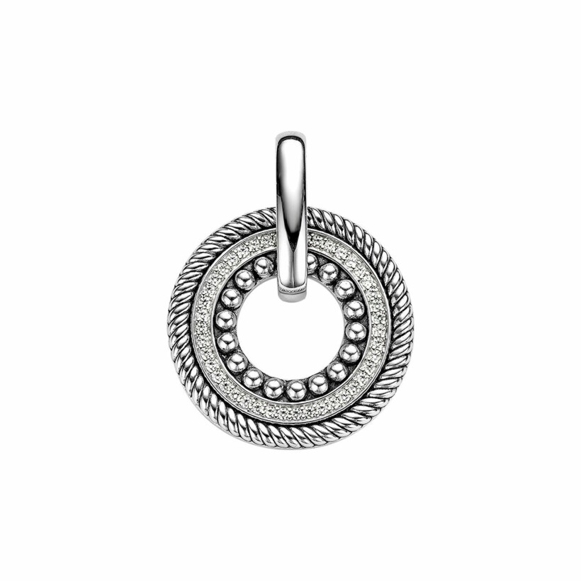 Pendentif Ti Sento en argent rhodié