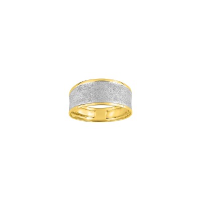 Bague en or jaune et or blanc