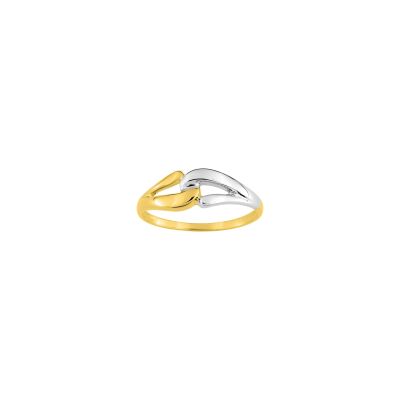 Bague en or jaune et or blanc