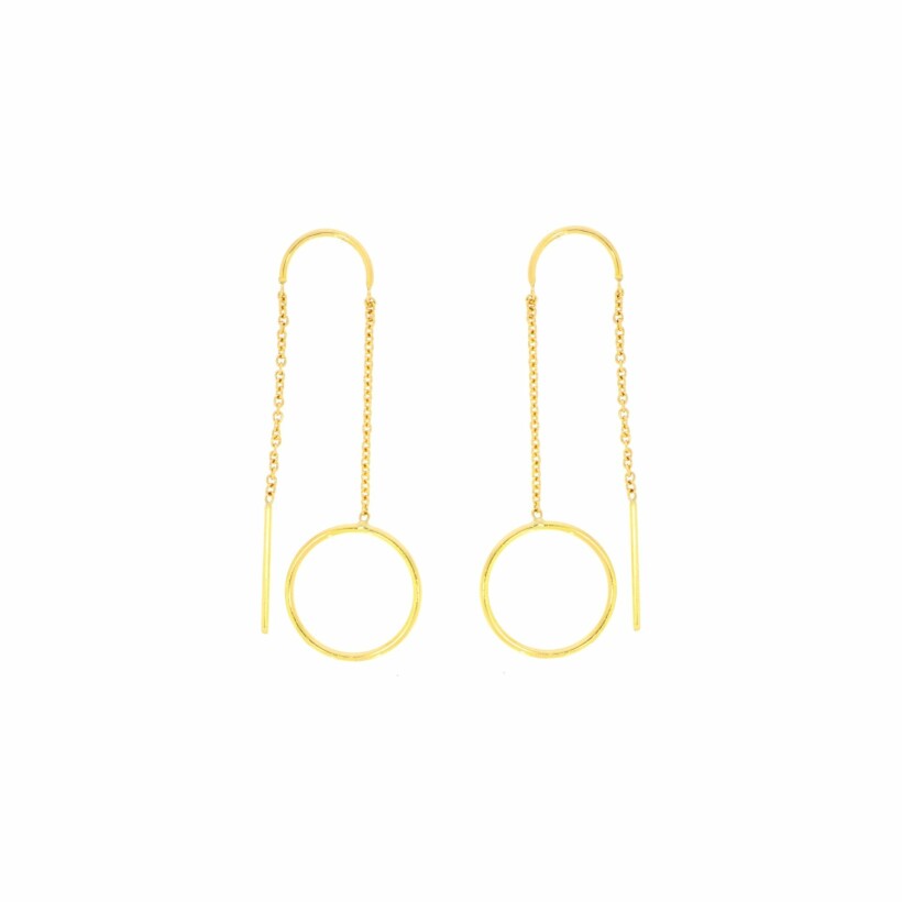 Boucles d'oreilles Cercle en or jaune