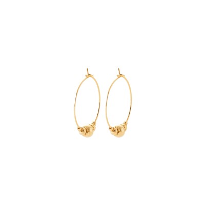 Boucles d'oreilles créoles en plaqué or