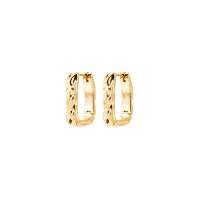 Boucles d'oreilles créoles en plaqué or