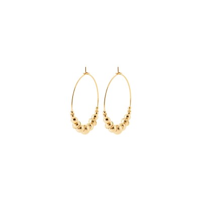 Boucles d'oreilles créoles en plaqué or