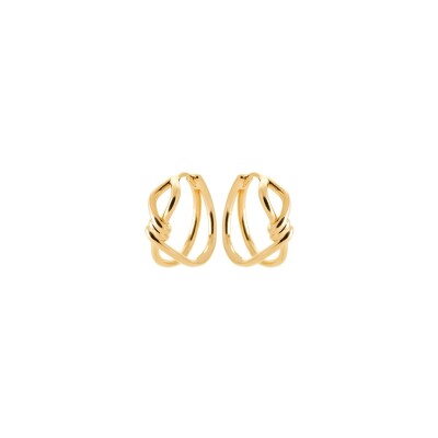 Boucles d'oreilles créoles en plaqué or