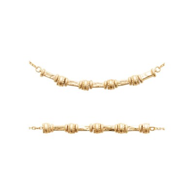 Bracelet en plaqué or, 18 cm