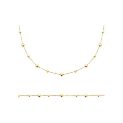 Bracelet en plaqué or, 18 cm