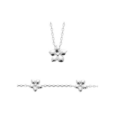 Collier en argent, 45 cm
