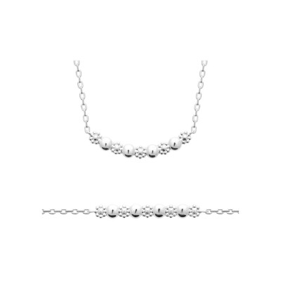 Collier en argent, 45 cm