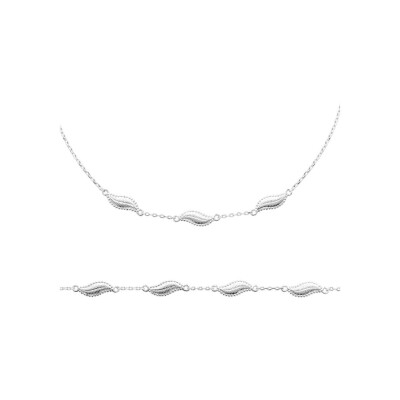 Collier en argent, 45 cm